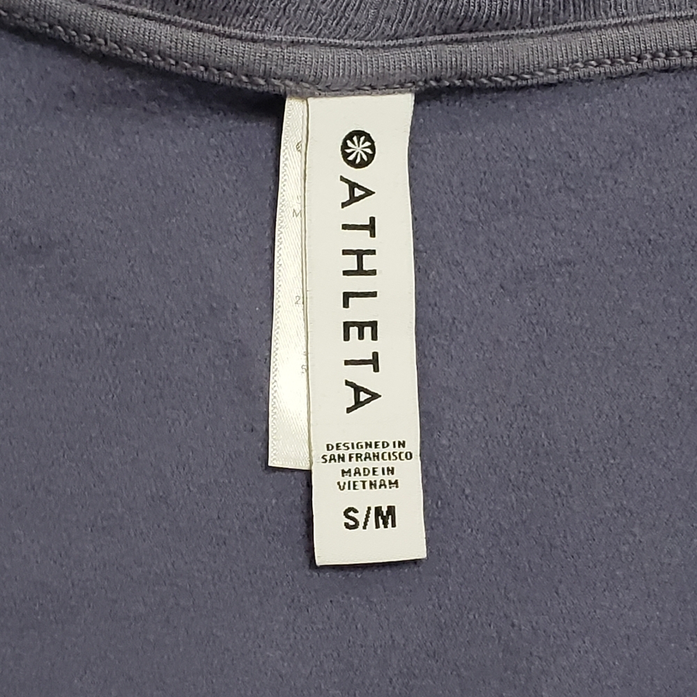 Athleta Ethereal Cocoon Wrap Cardigan Purple Sz S/M - Picture 7 of 13